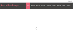 Desktop Screenshot of kissnmakeupboutique.com
